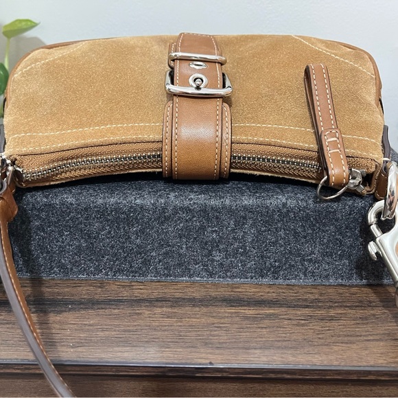 Vintage Coach Y2K Hamptons suede Demi bag 7558 - Picture 9 of 13